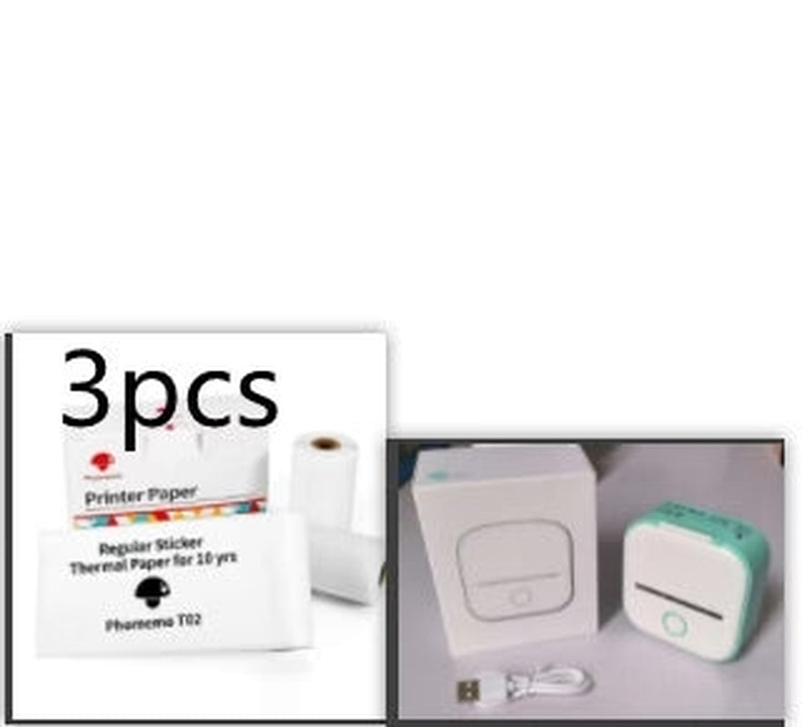 Portable Mini Thermal Label Printer Home Photo Printer Student Wrong Question Printer Bluetooth-Compatible Mini Label Printer Price Tag