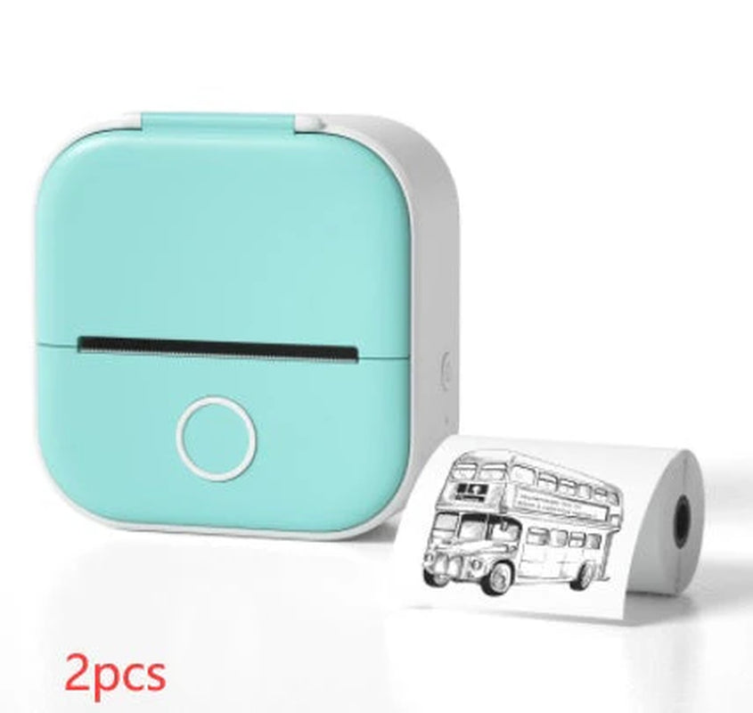Portable Mini Thermal Label Printer Home Photo Printer Student Wrong Question Printer Bluetooth-Compatible Mini Label Printer Price Tag