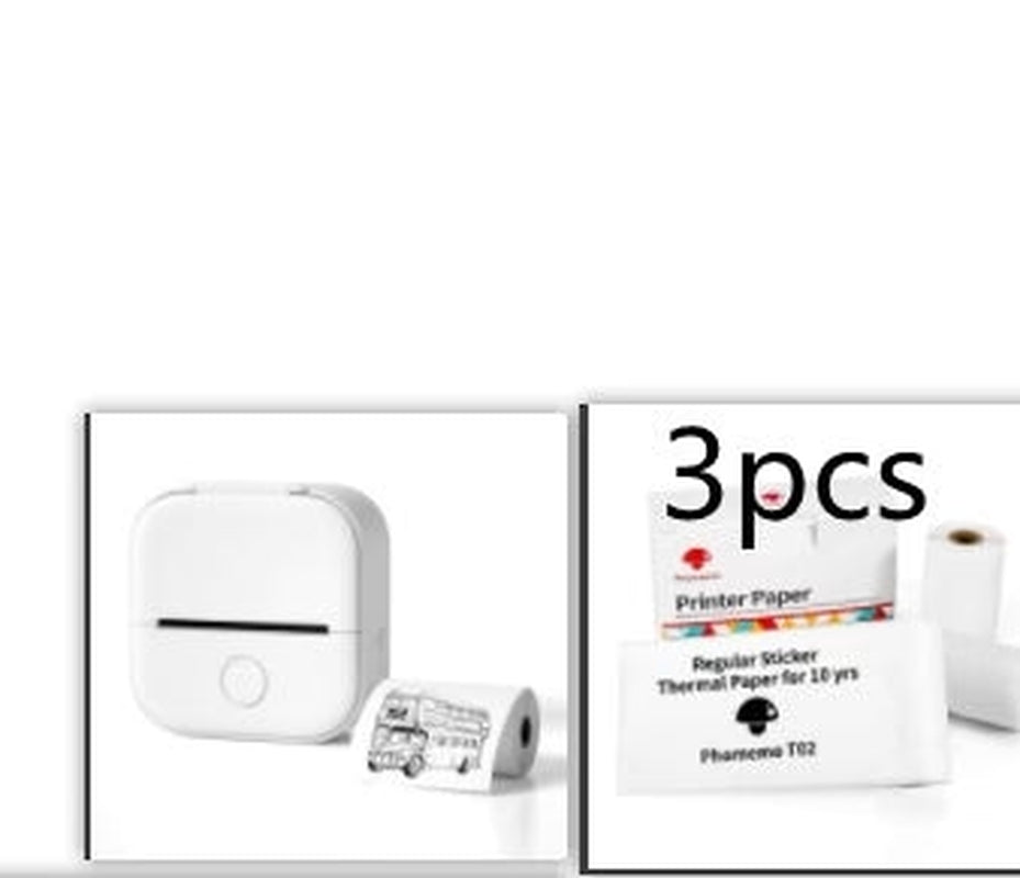 Portable Mini Thermal Label Printer Home Photo Printer Student Wrong Question Printer Bluetooth-Compatible Mini Label Printer Price Tag