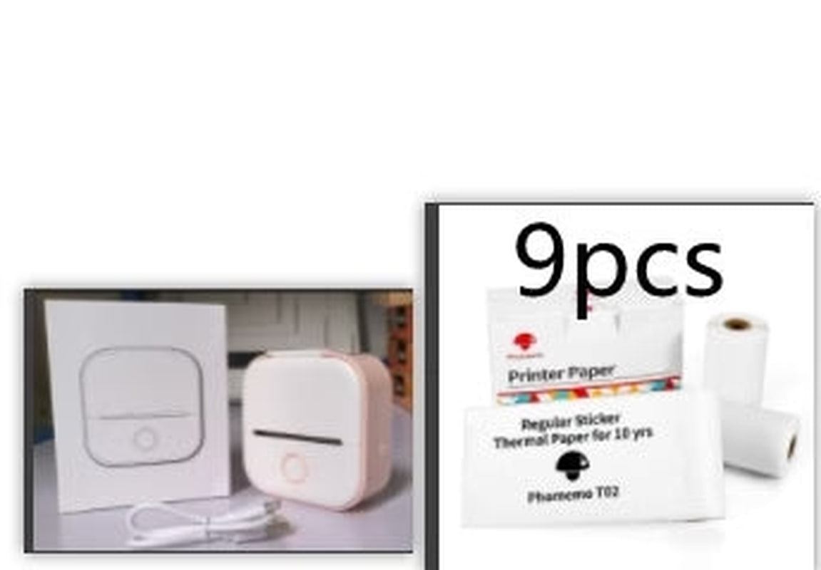 Portable Mini Thermal Label Printer Home Photo Printer Student Wrong Question Printer Bluetooth-Compatible Mini Label Printer Price Tag